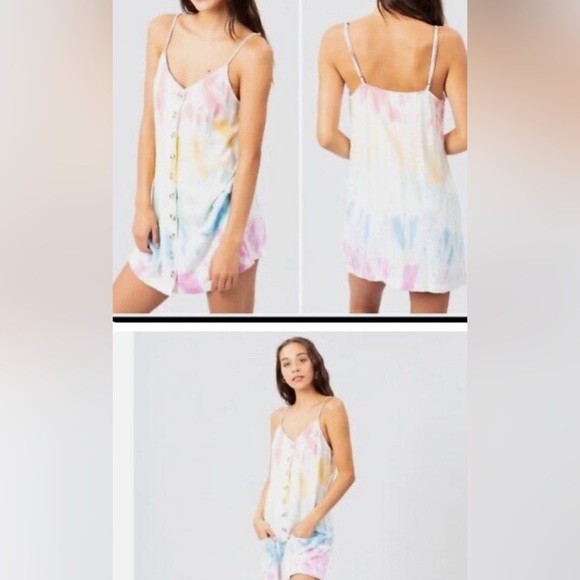 Rip curl tie dye button down dress - Picture 3 of 4